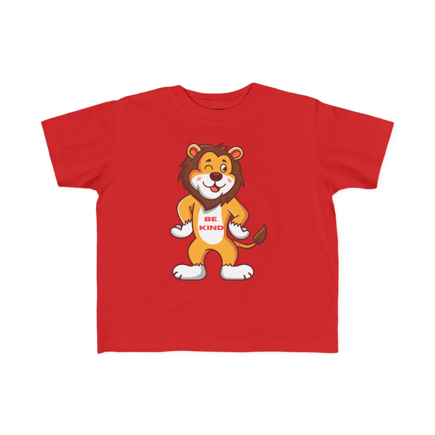 Toddler Tee — Cute Lion “Be Kind” Graphic Kids Shirt