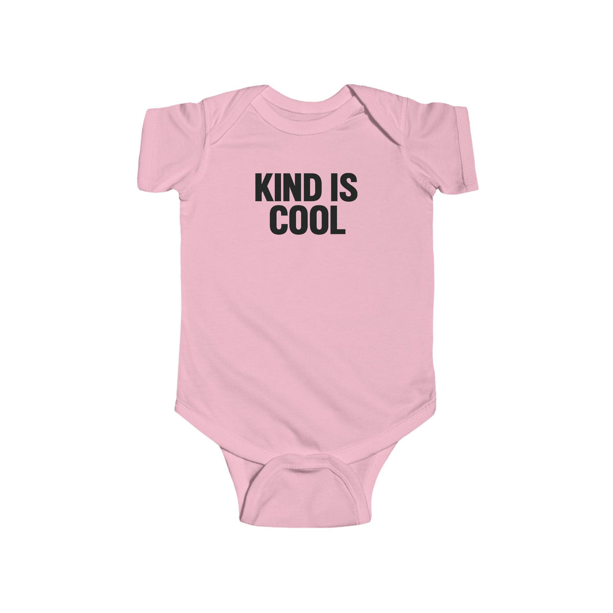 Kind Is Cool Baby Bodysuit — Infant Short-Sleeve Onesie with Positive Message