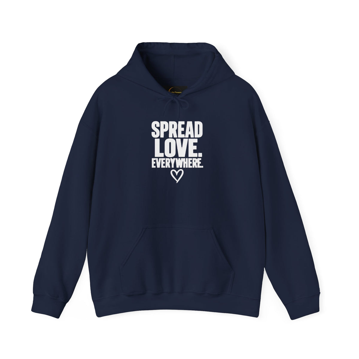 Spread Love Everywhere Adult Unisex Hoodie — Inspirational Graphic