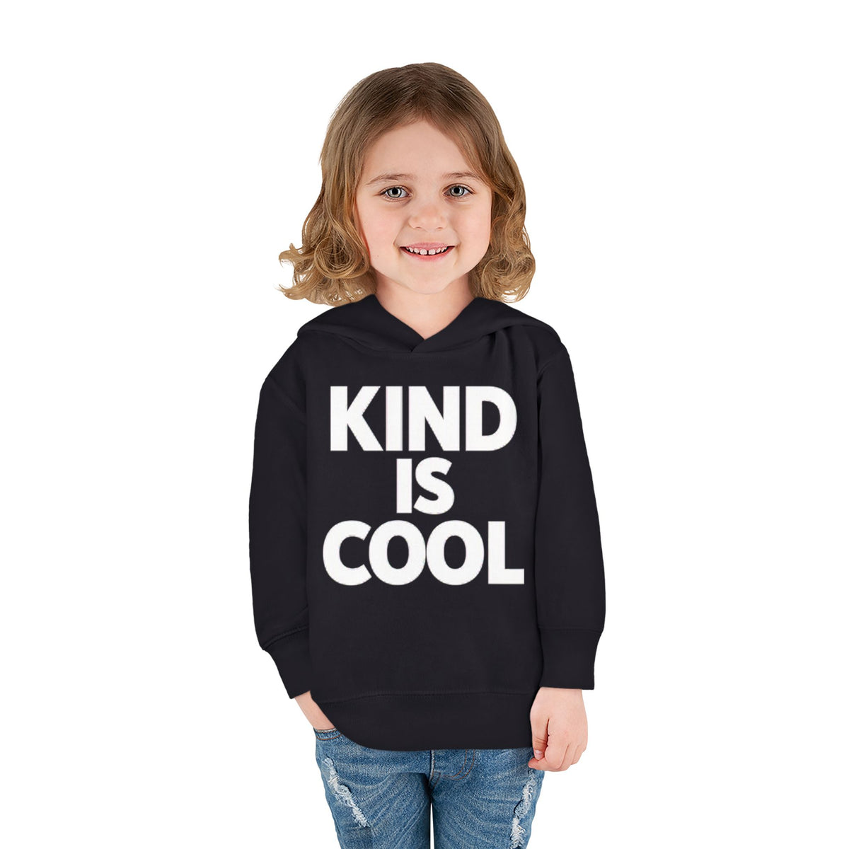 Toddler Hoodie — "Kind Is Cool" Fleece Pullover