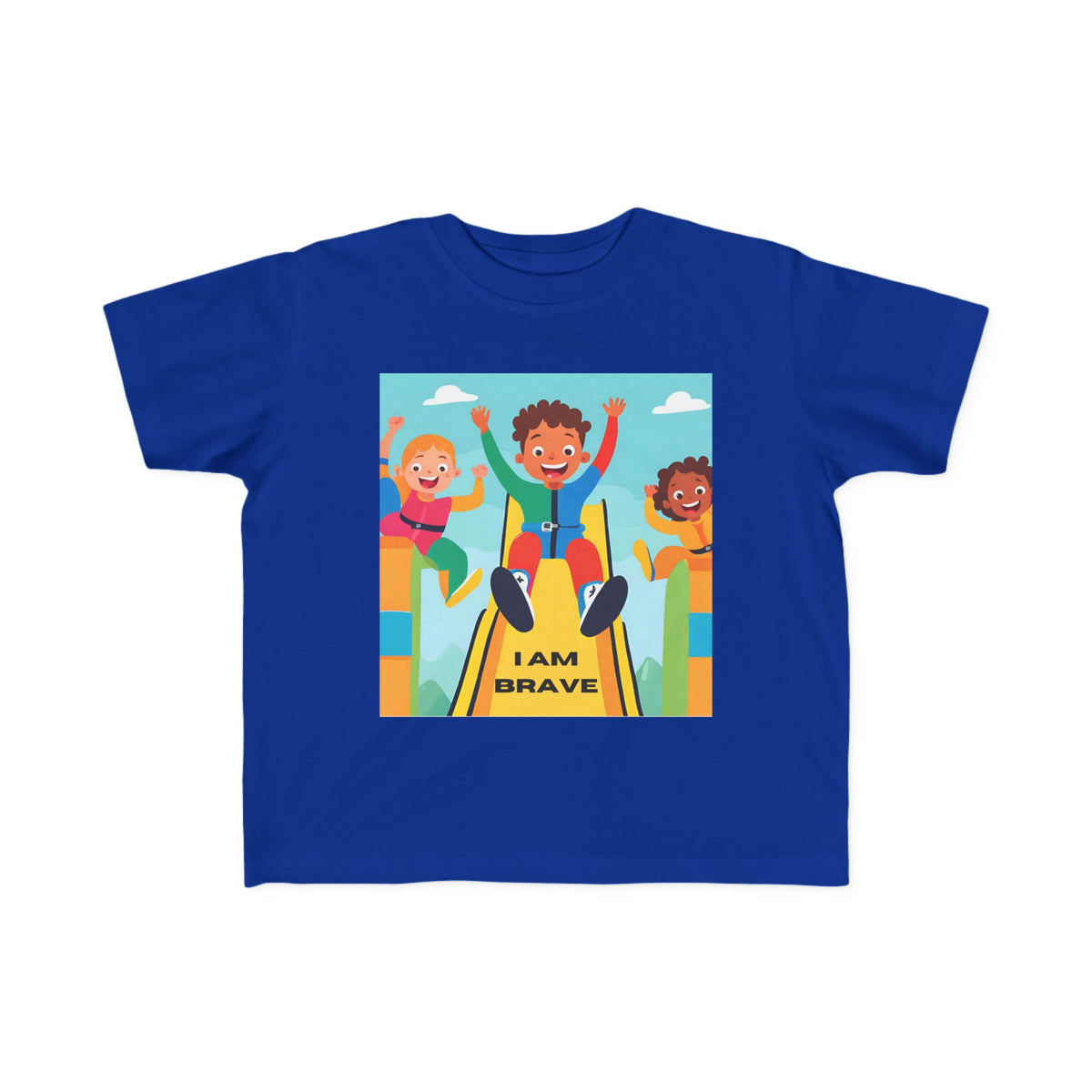 I Am Brave Toddler Tee — Kids' Inspirational Playground T‑Shirt