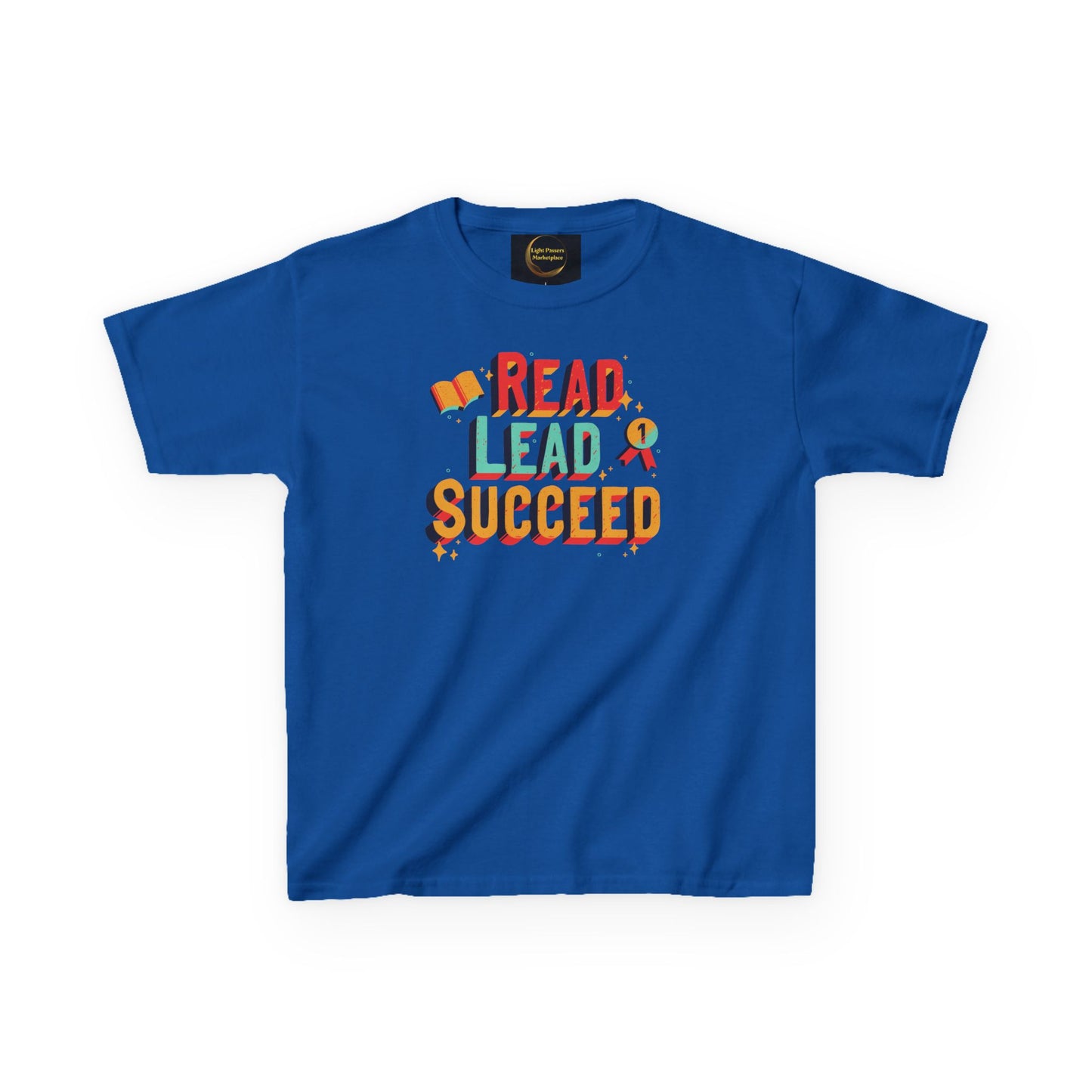 Read Lead Succeed Kids T-Shirt — Motivational Back-to-School Tee