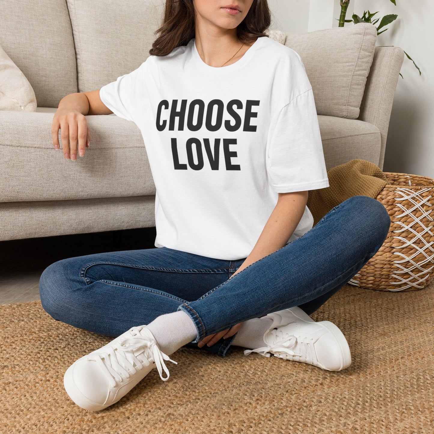 Choose Love Adult Unisex T-Shirt — Bold  Inspirational