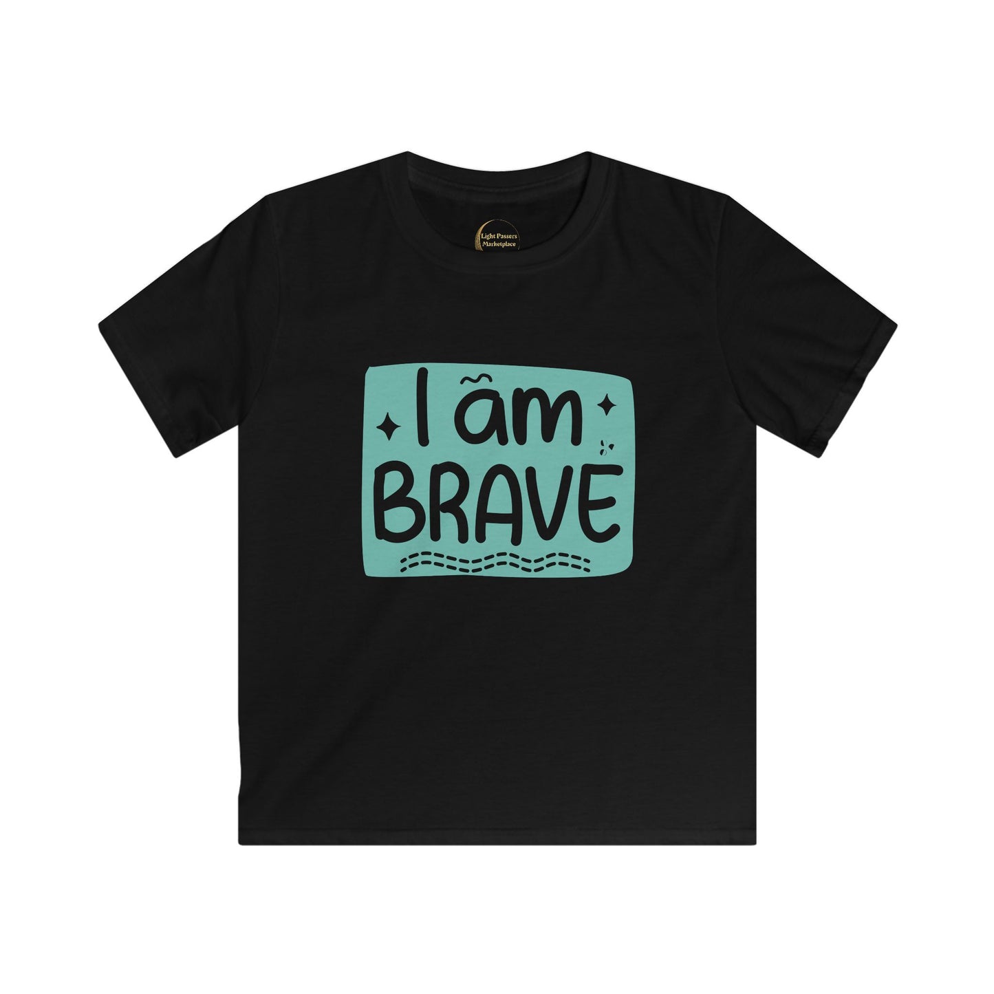 Kids /Youth Tee — "I Am Brave" Inspirational Graphic Shirt for Children