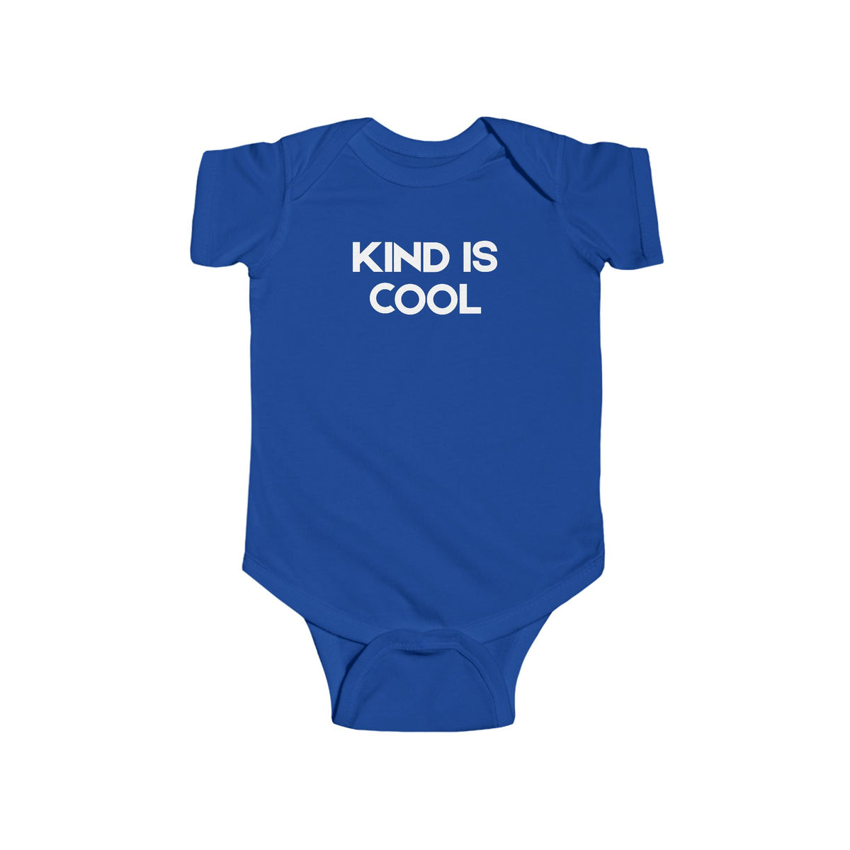 Kind Is Cool Baby Bodysuit — Infant Short-Sleeve Onesie with Positive Message