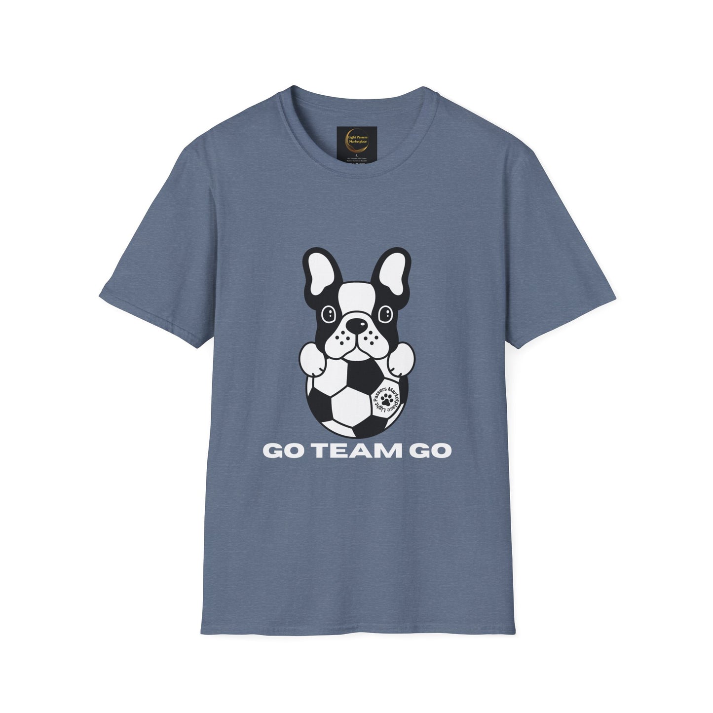 Light Passers Marketplace Soccer Dog Unisex Soft T-Shirt Fitness, Mental Health