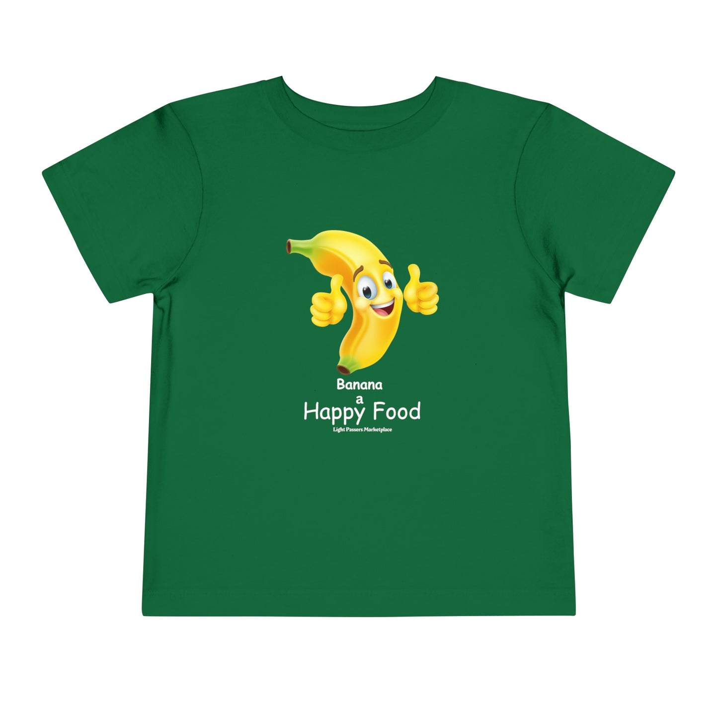 Light Passers Marketplace Banana Happy Food Toddler T-shirt Nutrition, Mental Health