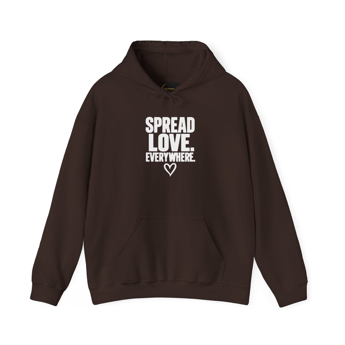 Spread Love Everywhere Adult Unisex Hoodie — Inspirational Graphic