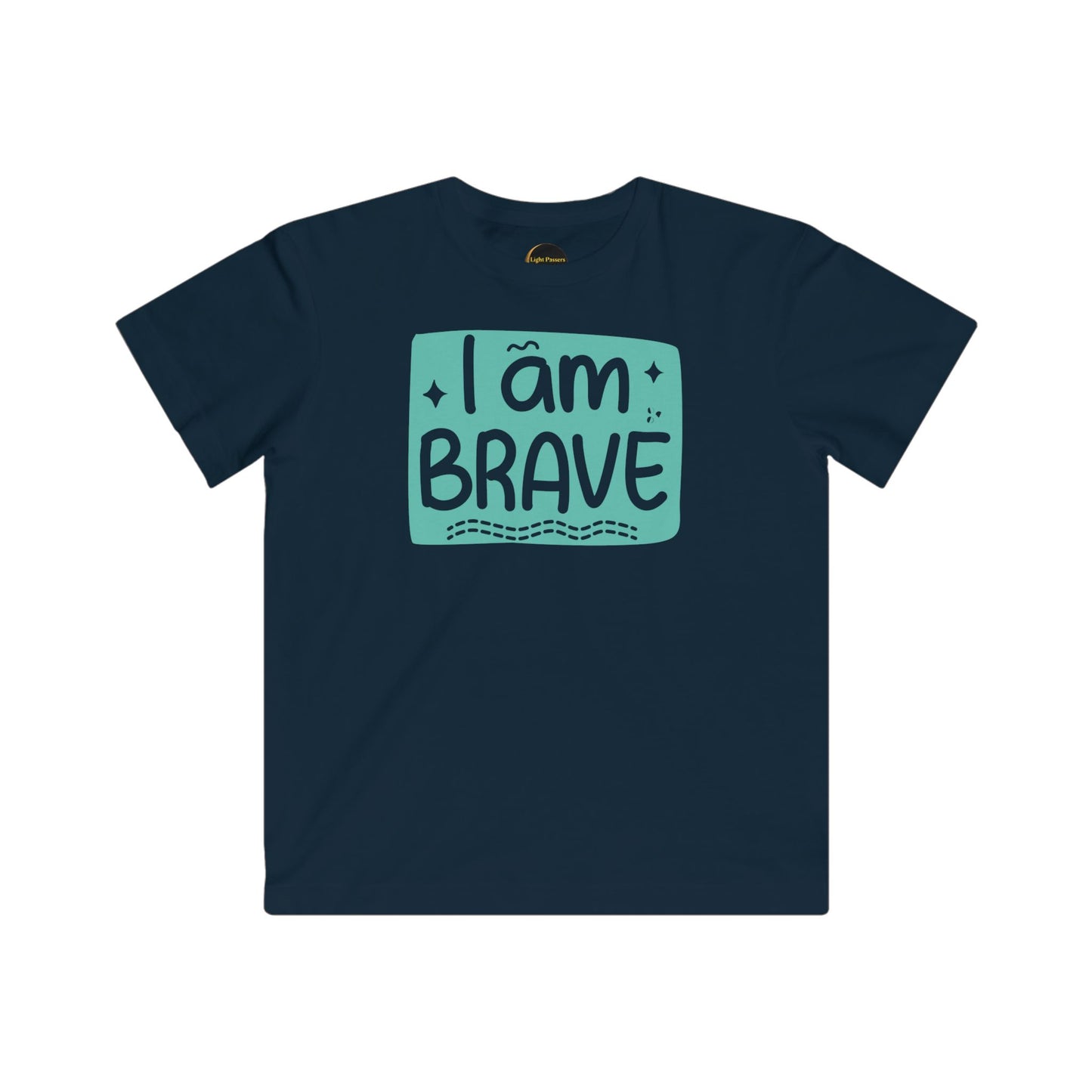 Kids Tee — Toddler "I Am Brave" Positive Affirmation Shirt