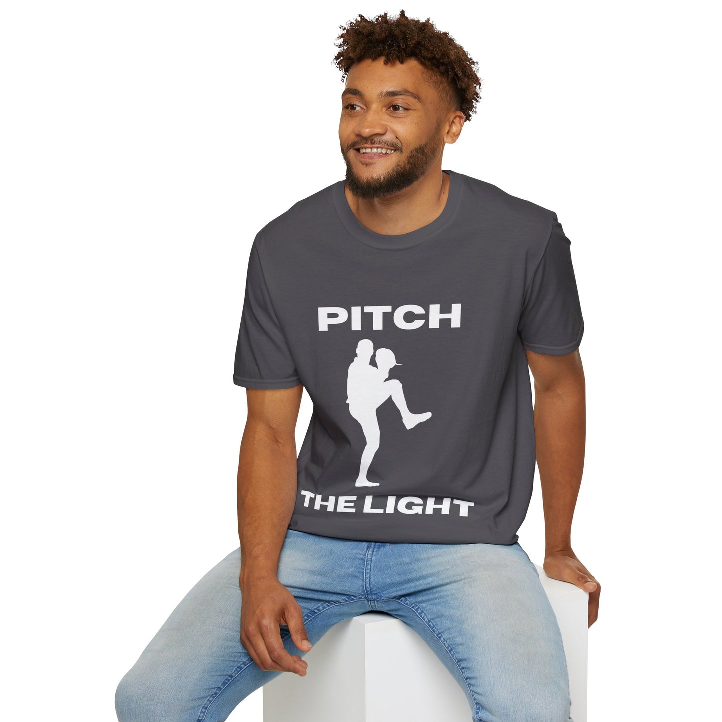 PITCH The LIGHT white lettering Adult Unisex T-Shirt