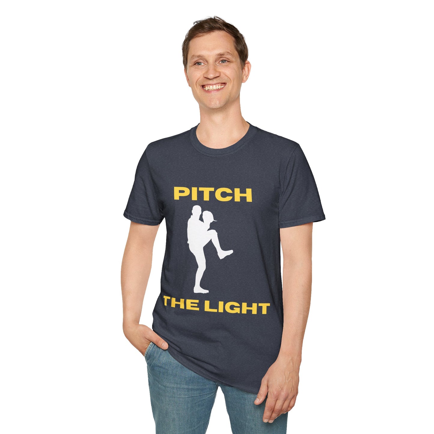 PITCH THE LIGHT white lettering Adult Unisex T-Shirt