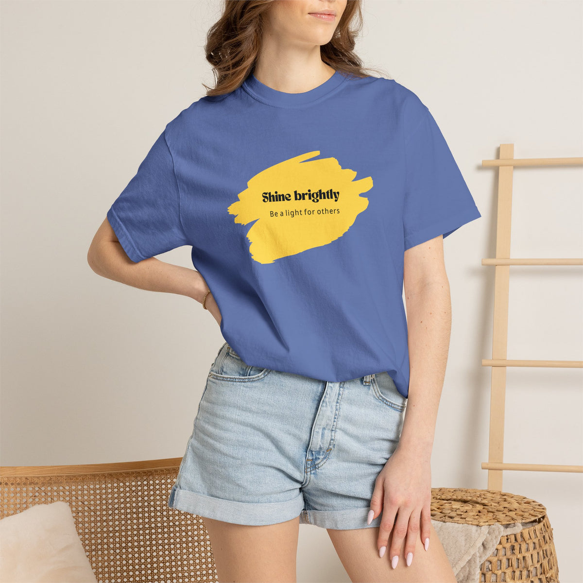 Adult Unisex T-shirt Shine Brightly for Others Inspirational Design