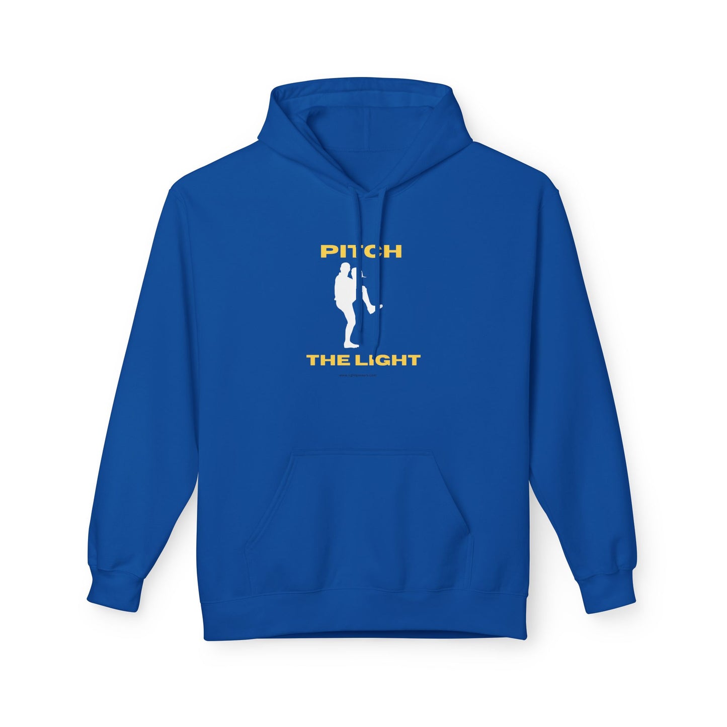 Adult Unisex Pitch The Light Hoodie – Baseball Silhouette Graphic Pullover