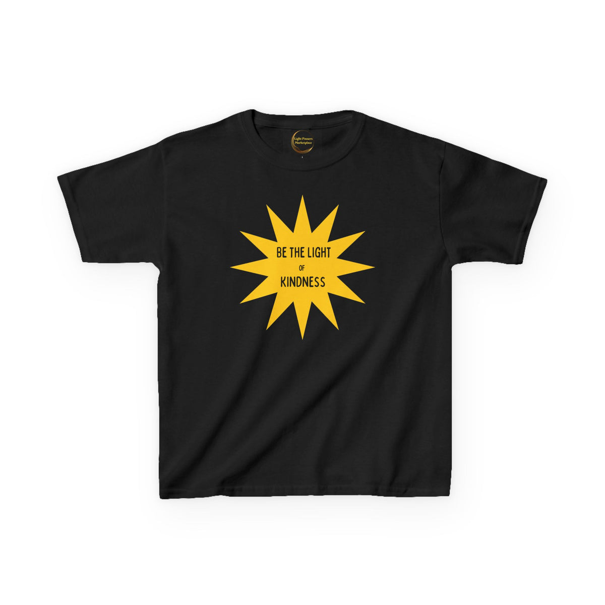 Kids/Youth Tee — Yellow Starburst “Be The Light of Kindness”
