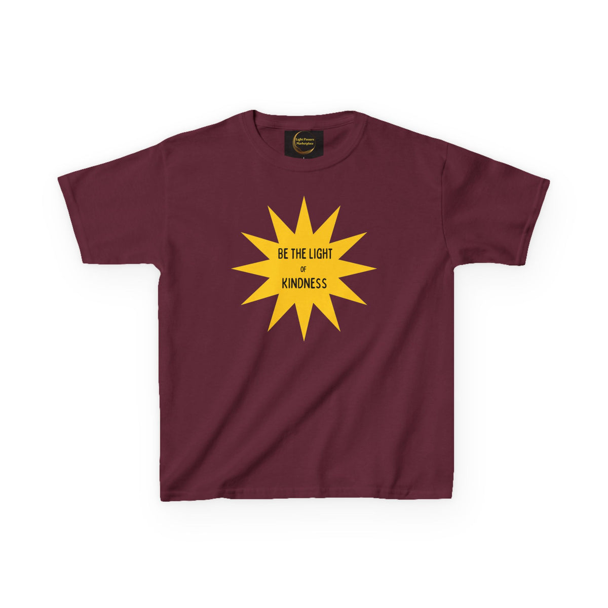Kids/Youth Tee — Yellow Starburst “Be The Light of Kindness”