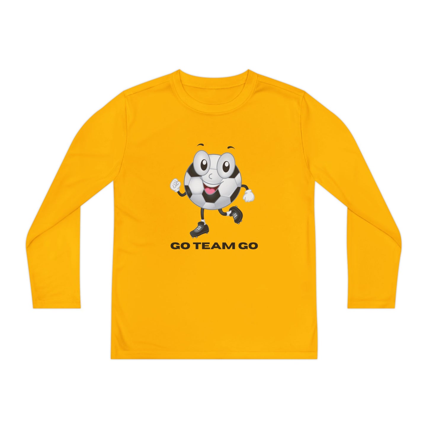 Youth Long Sleeve Soccer Ball Guy Go Team Go