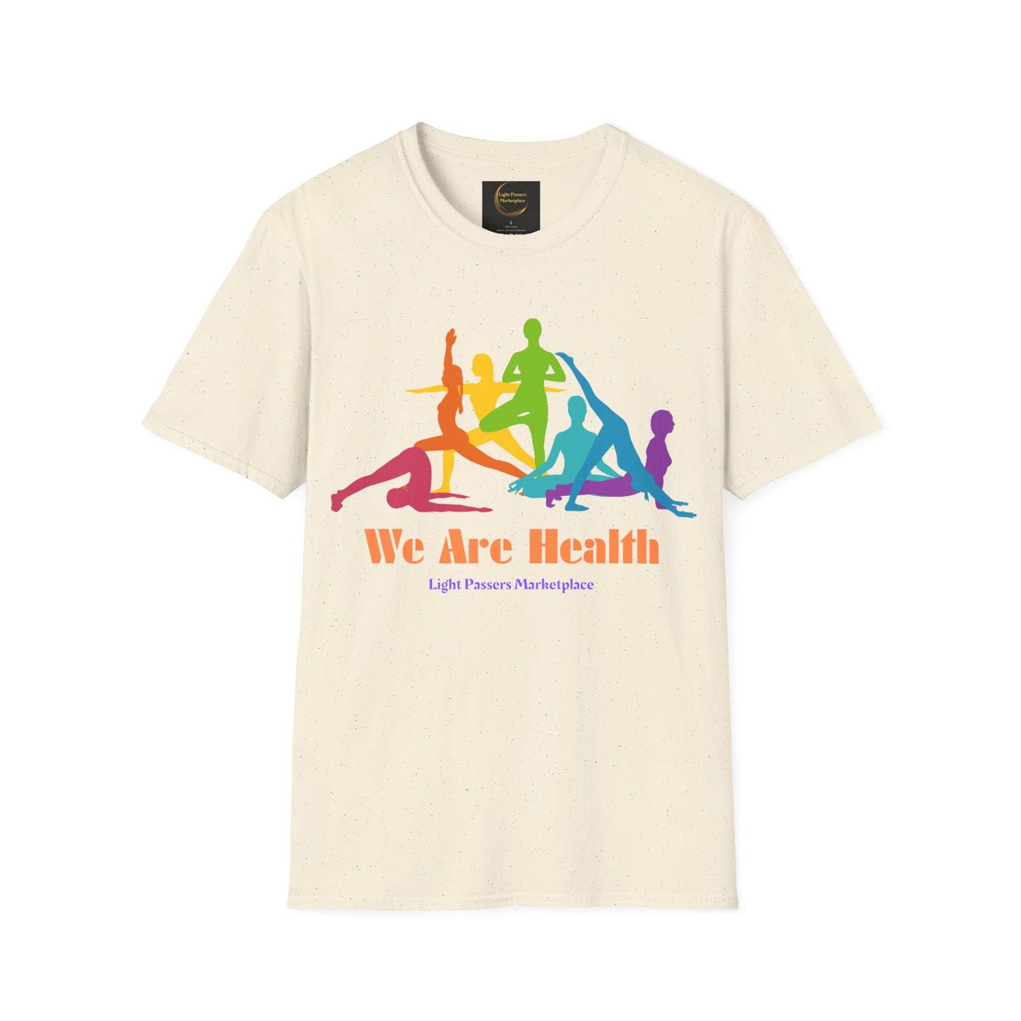 Light Passers Marketplace Yoga Class Unisex Soft T-Shirt Fitness, Mental Health, Diversity