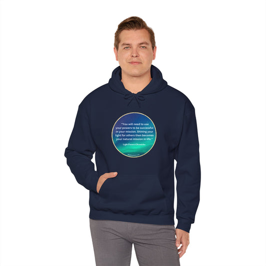 Light Passers Marketplace Use Your Powers Unisex Hooded Sweatshirt Inspirational Messages,  Mental Health