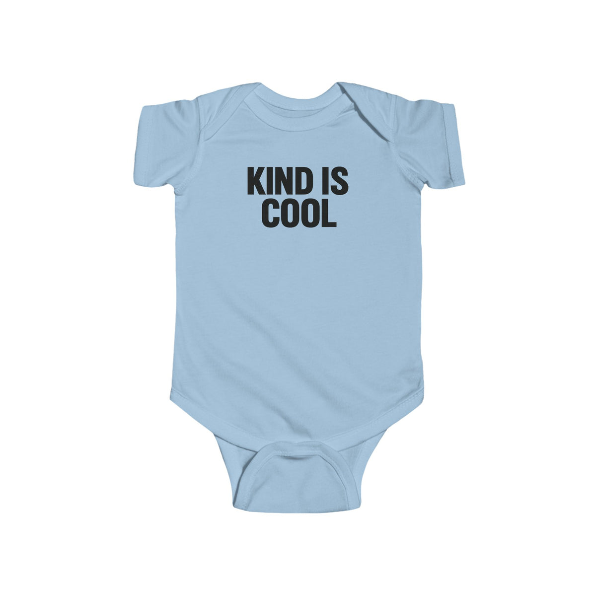 Kind Is Cool Baby Bodysuit — Infant Short-Sleeve Onesie with Positive Message