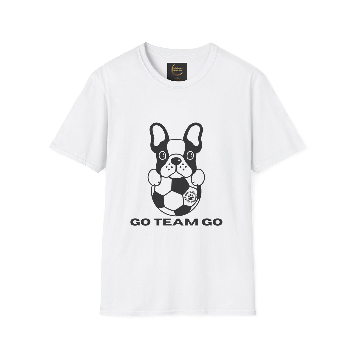 Light Passers Marketplace Soccer Dog Unisex Soft T-Shirt Fitness, Mental Health