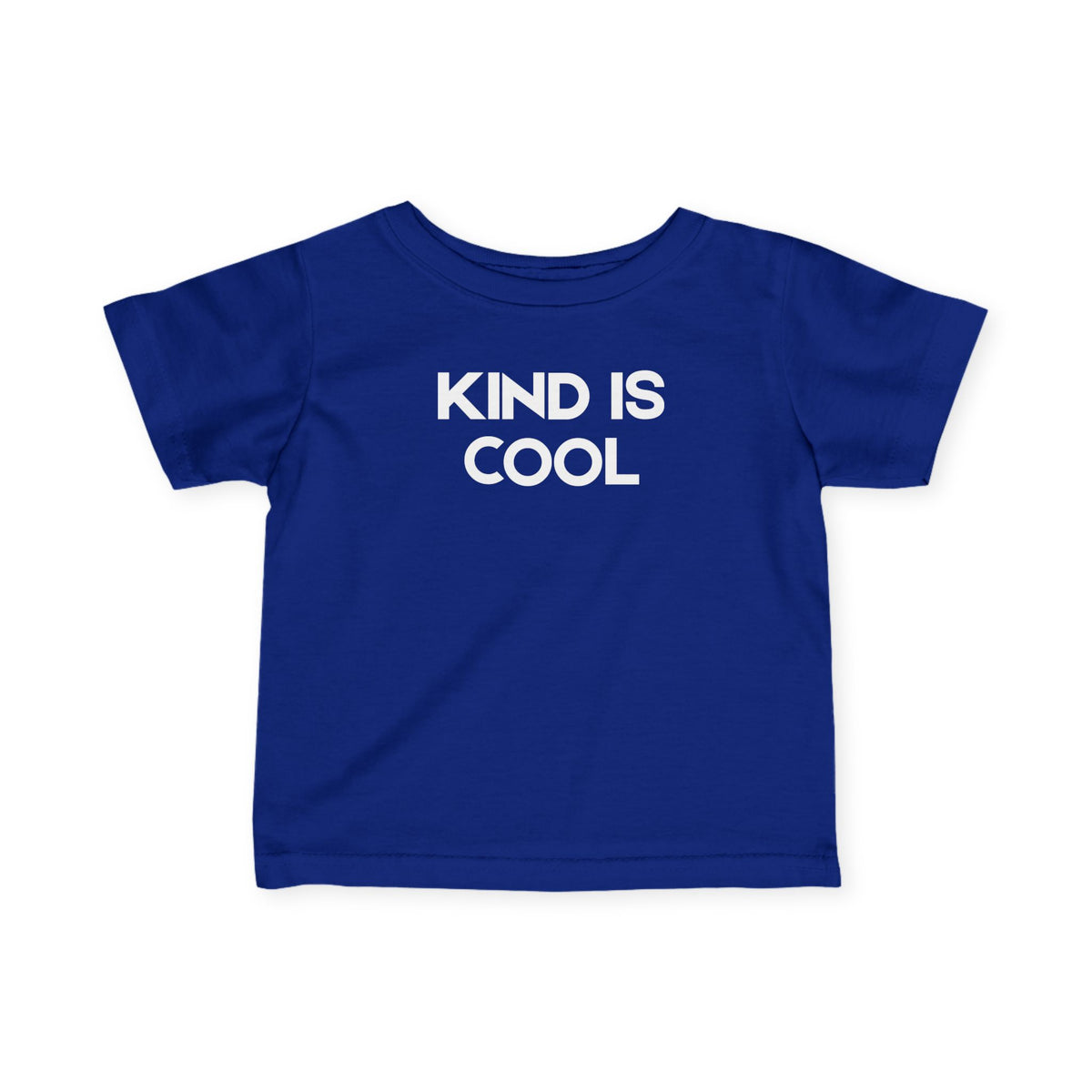 Infant Tee "Kind Is Cool" — Playful Baby Graphic Shirt, Positive Message Gift
