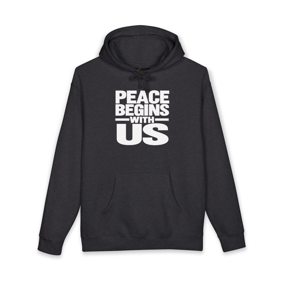 Peace Begins With Us Adult Unisex Hoodie — Inspirational Pullover