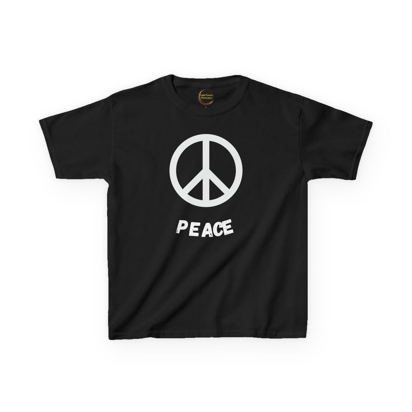 Youth/ Kids Black or white Peace Symbol T-Shirt