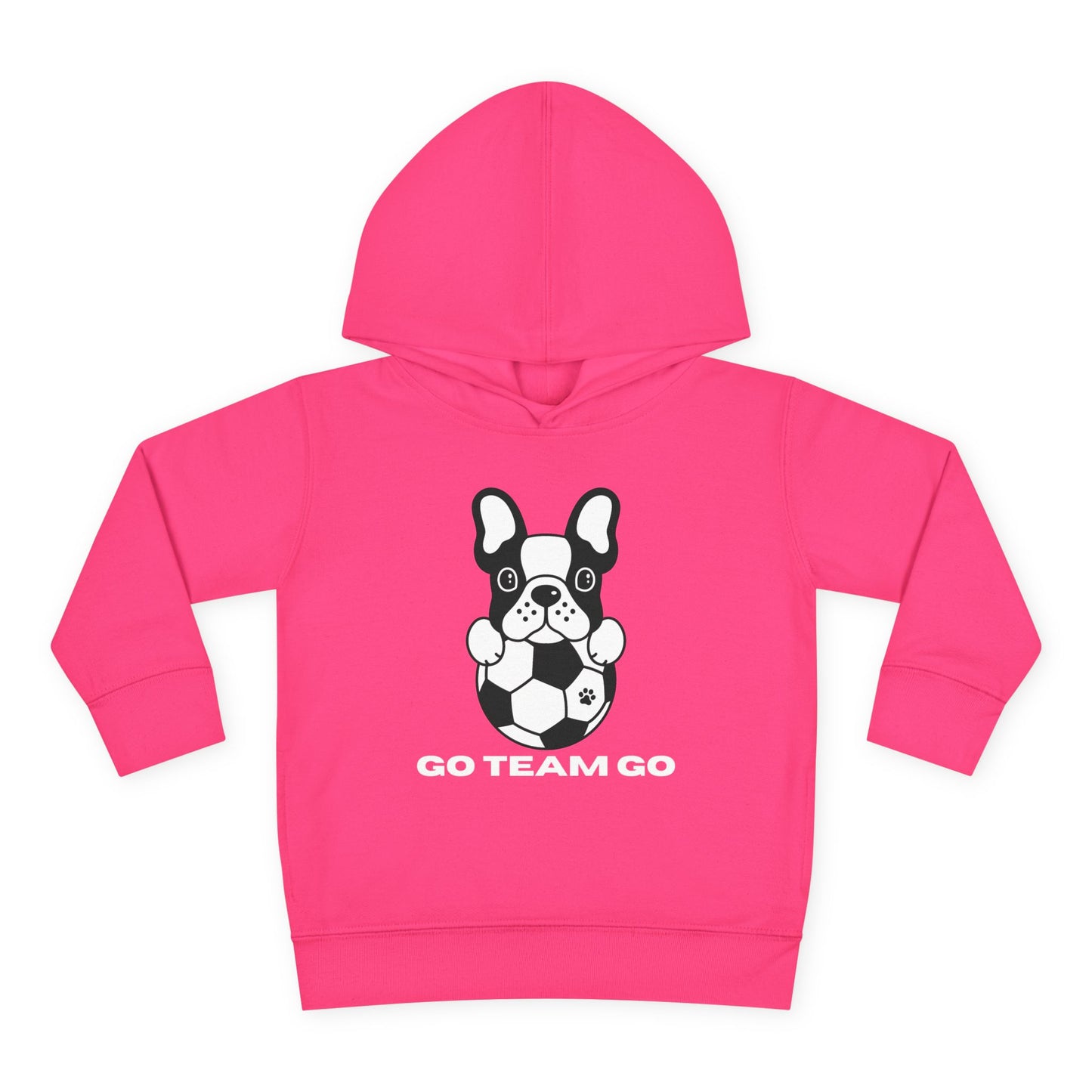 Teams Soccer Dog Go Team Go Toddler Hooded Sweatshirt