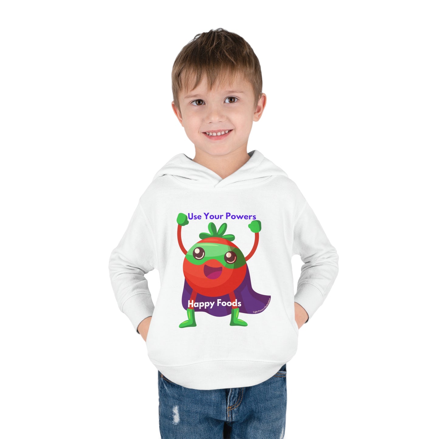 Light Passers Marketpace Tomato Power Toddler Pullover Hoodie Nutrition, Simple Messages, Mental Health