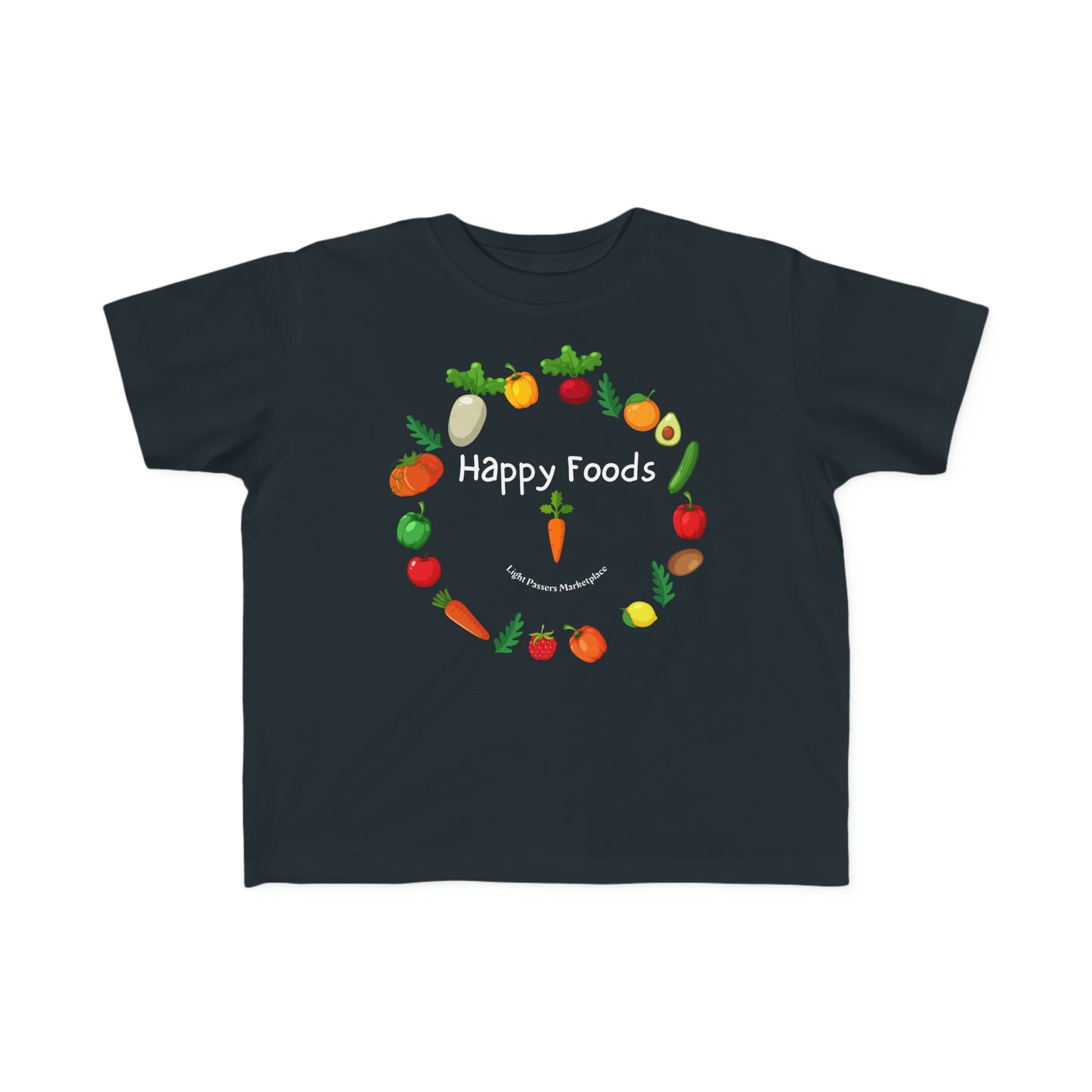 Light Passers Marketplace Happy Foods Ring Toddler T-shirt, Nutrition