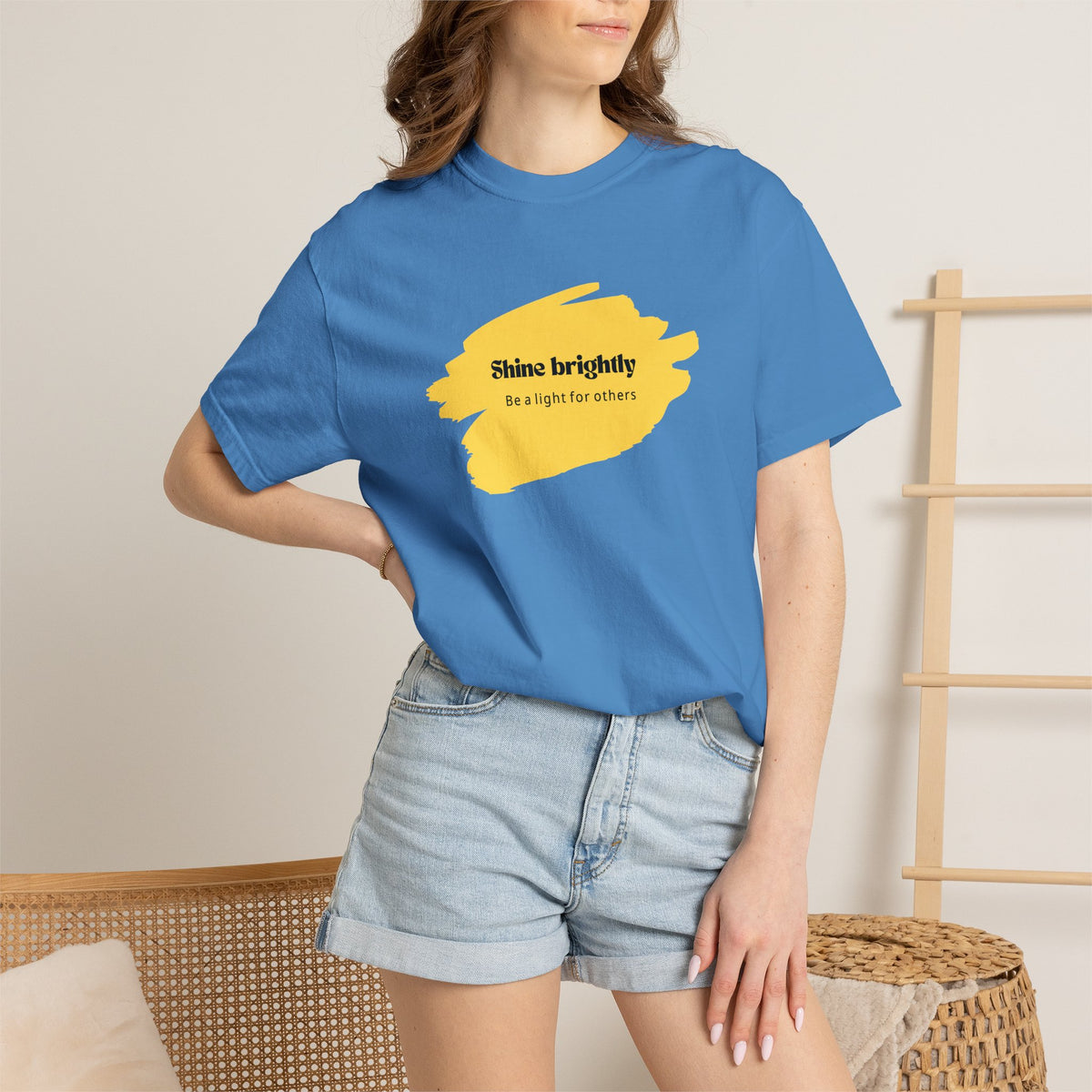 Adult Unisex T-shirt Shine Brightly for Others Inspirational Design