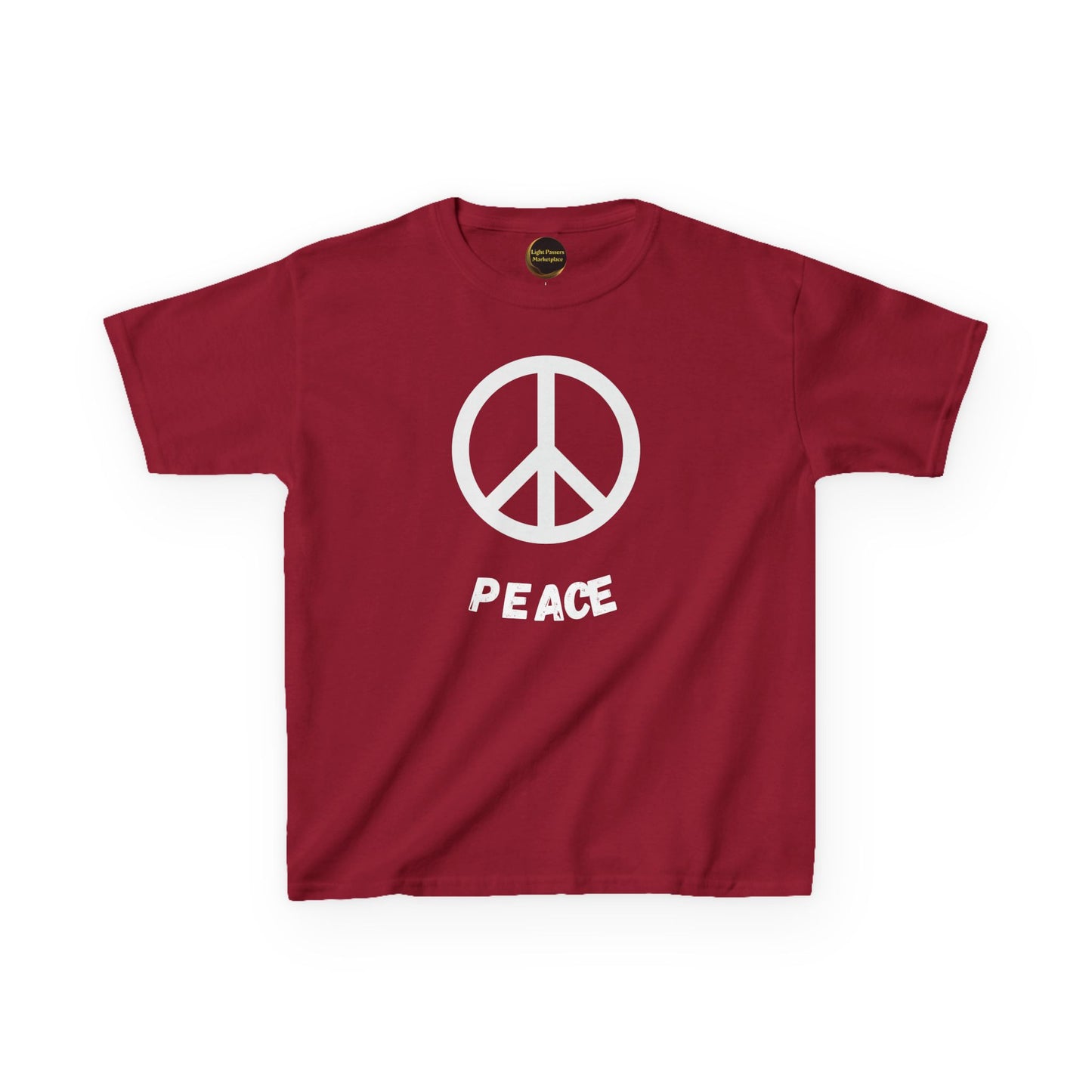 Youth/ Kids Black or white Peace Symbol T-Shirt