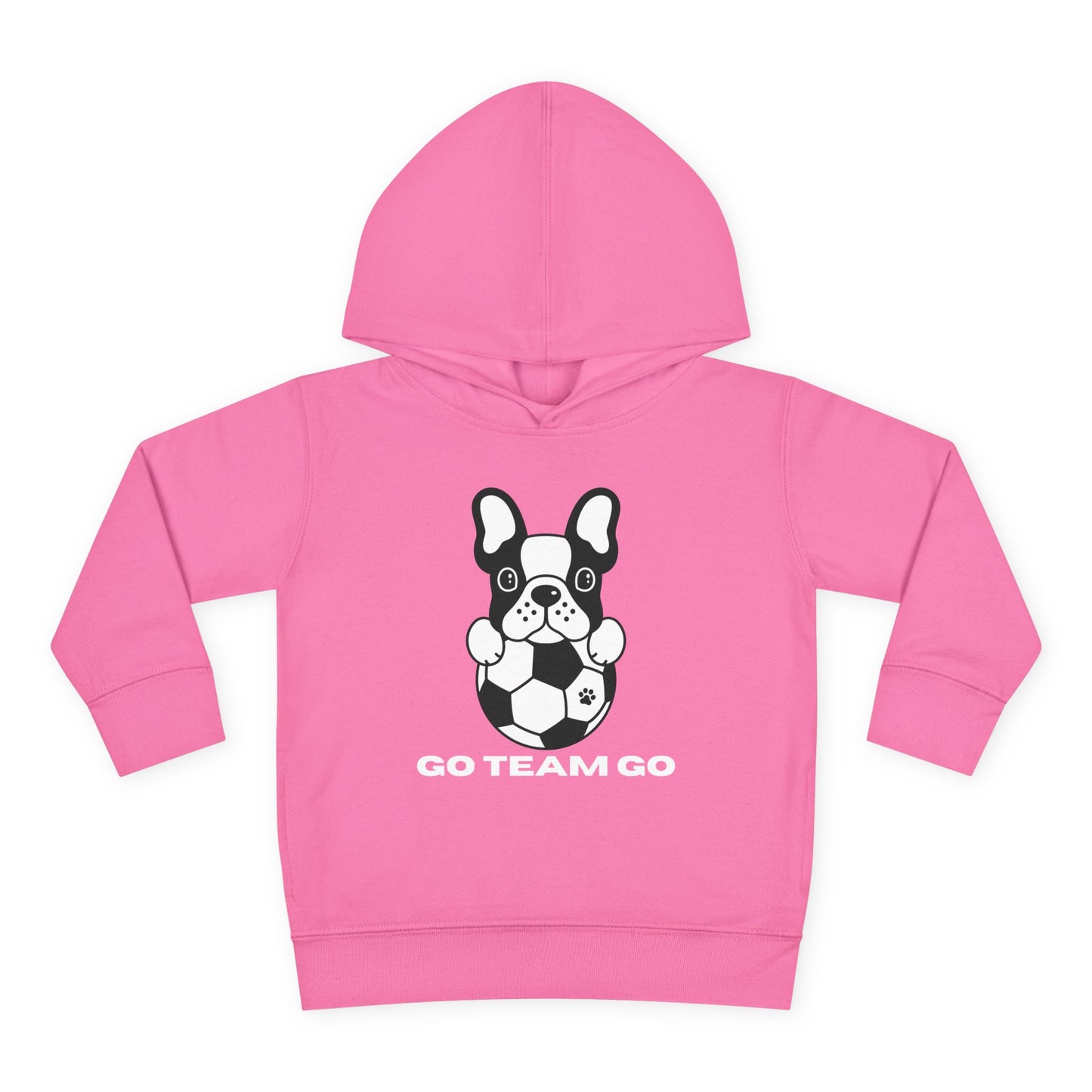 Teams Soccer Dog Go Team Go Toddler Hooded Sweatshirt