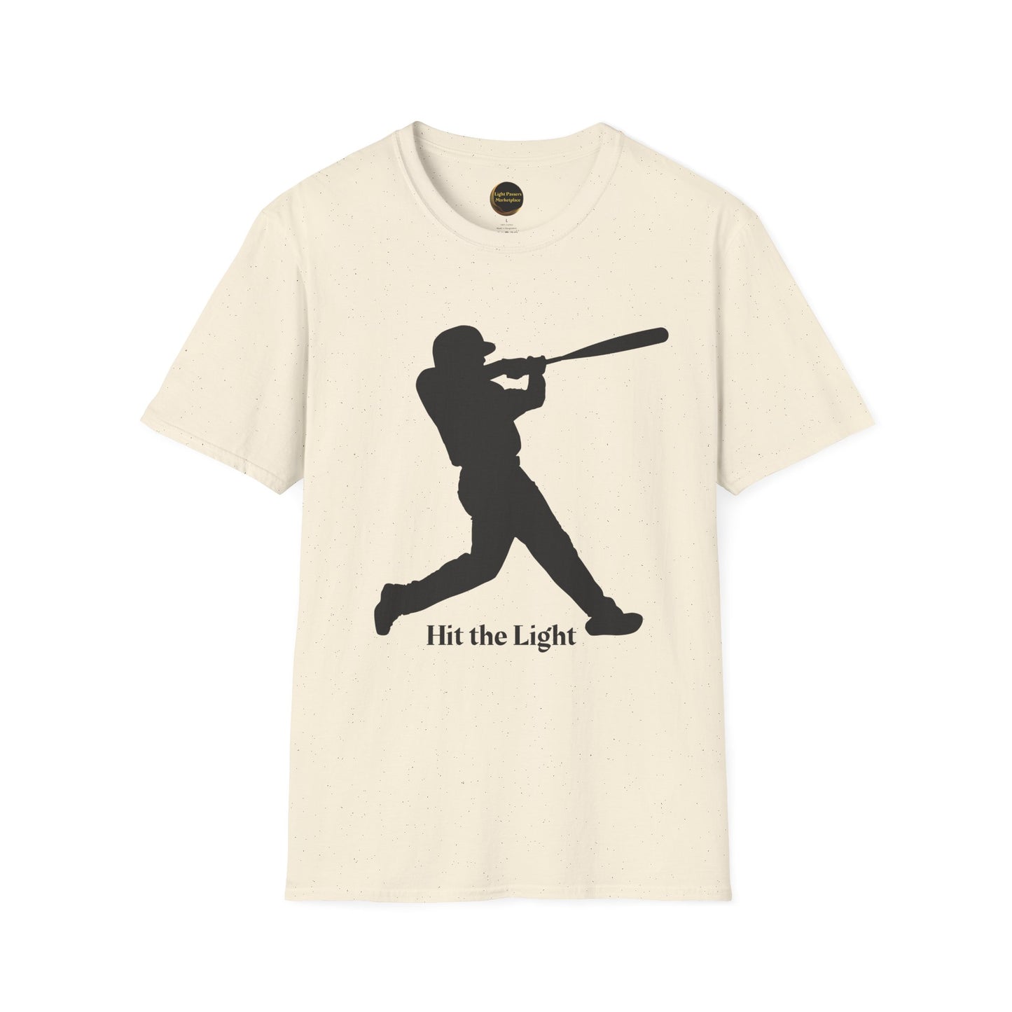 Teams Baseball Batter T-Shirt — "Hit the Light" Black Silhouette