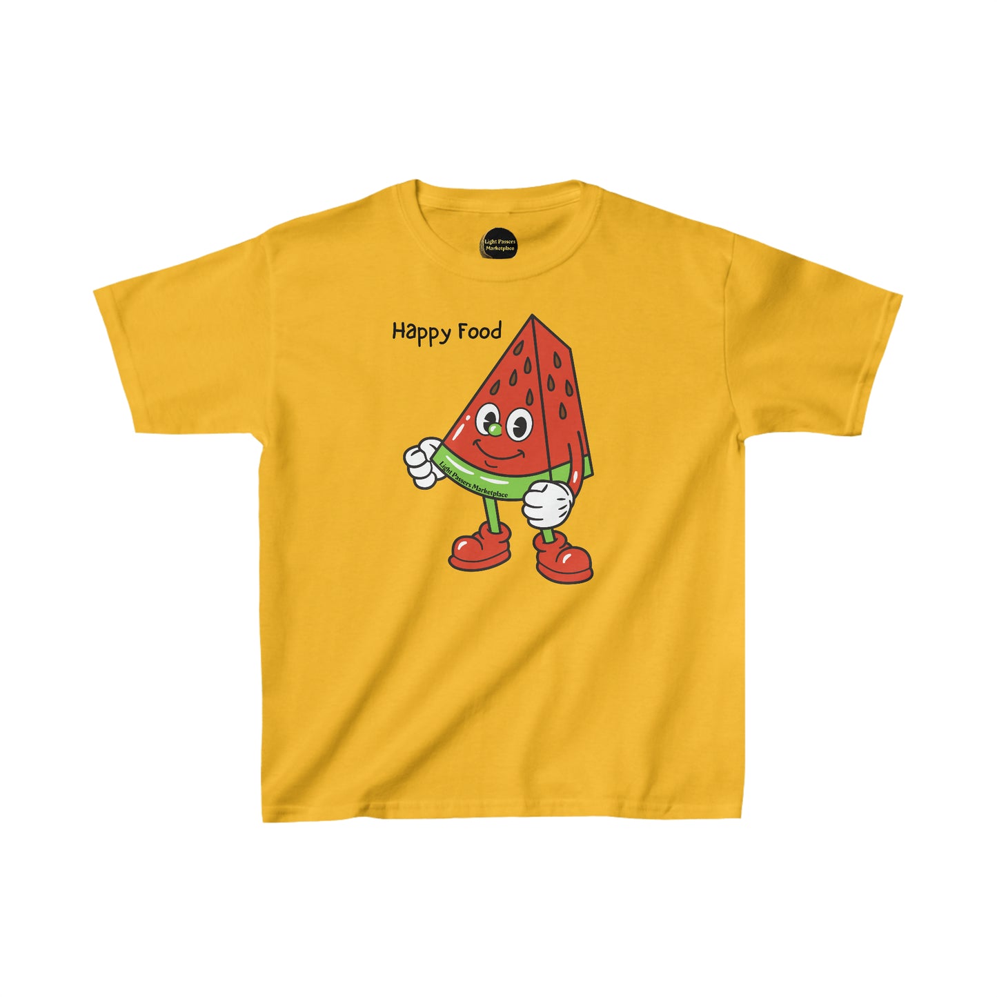 Light Passers Marketplace Happy Food Watermelon Youth T-shirt, Nutrition
