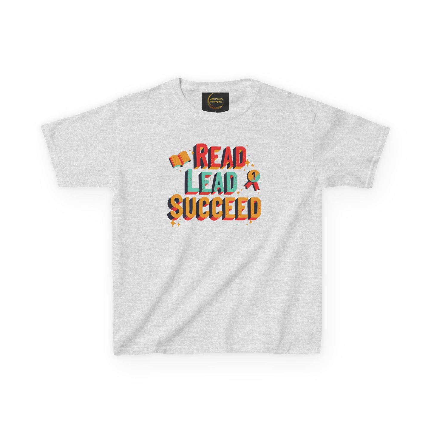 Read Lead Succeed Kids T-Shirt — Motivational Back-to-School Tee