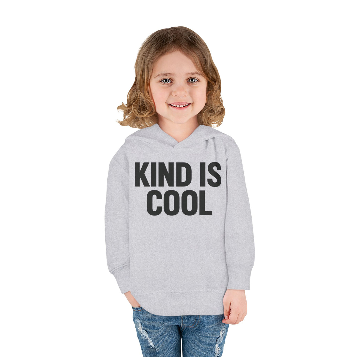 Toddler Hoodie — "Kind Is Cool" Fleece Pullover
