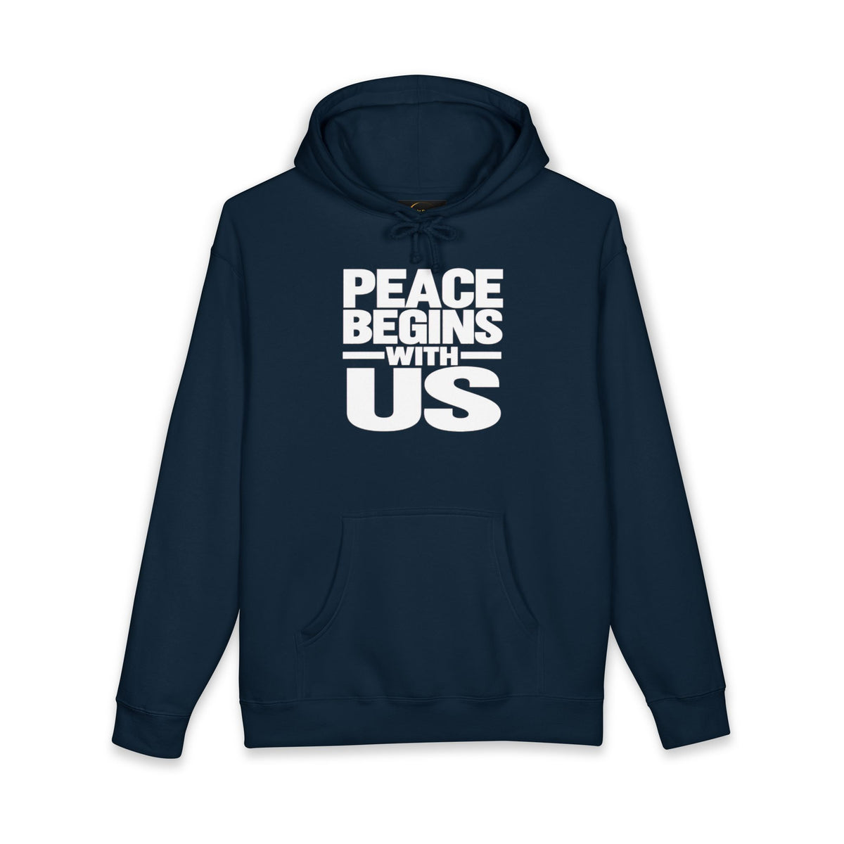 Peace Begins With Us Adult Unisex Hoodie — Inspirational Pullover