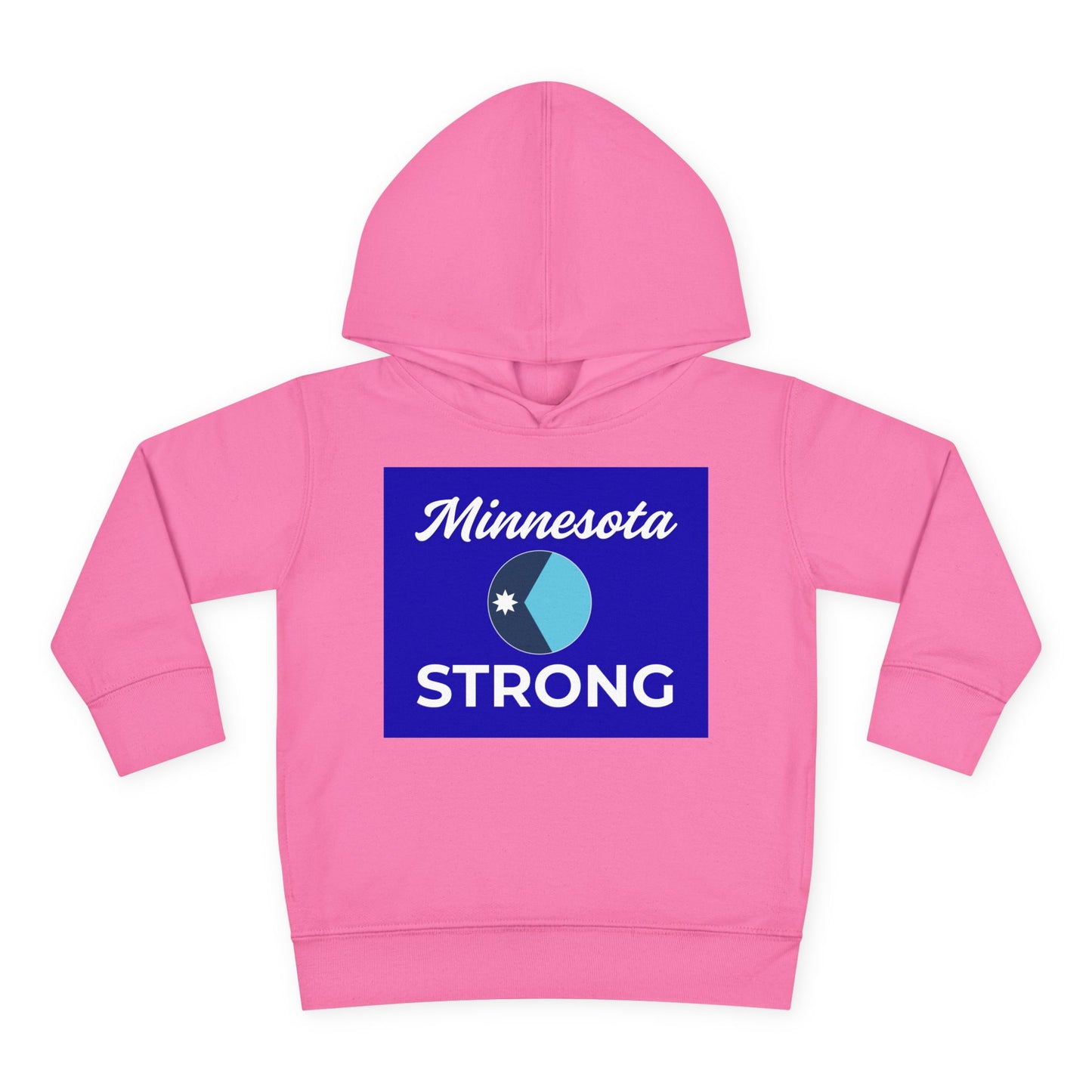 Toddler Hoodie — Minnesota Strong Blue State Pride Pullover features a cozy design with a bold graphic celebrating Minnesota, ideal for warmth and comfort.