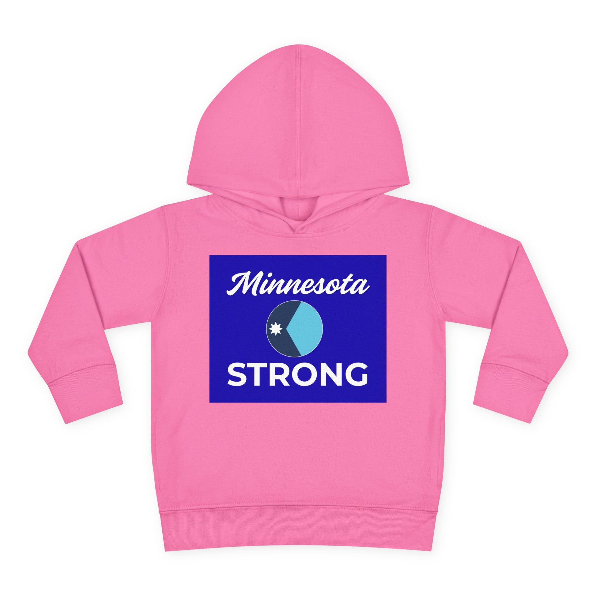 Toddler Hoodie — Minnesota Strong Blue State Pride Pullover features a cozy design with a bold graphic celebrating Minnesota, ideal for warmth and comfort.