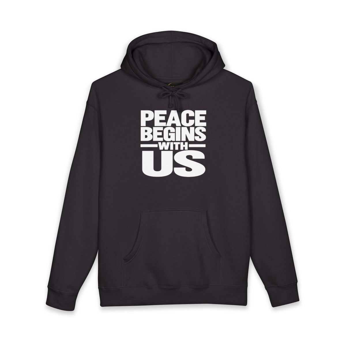 Peace Begins With Us Adult Unisex Hoodie — Inspirational Pullover