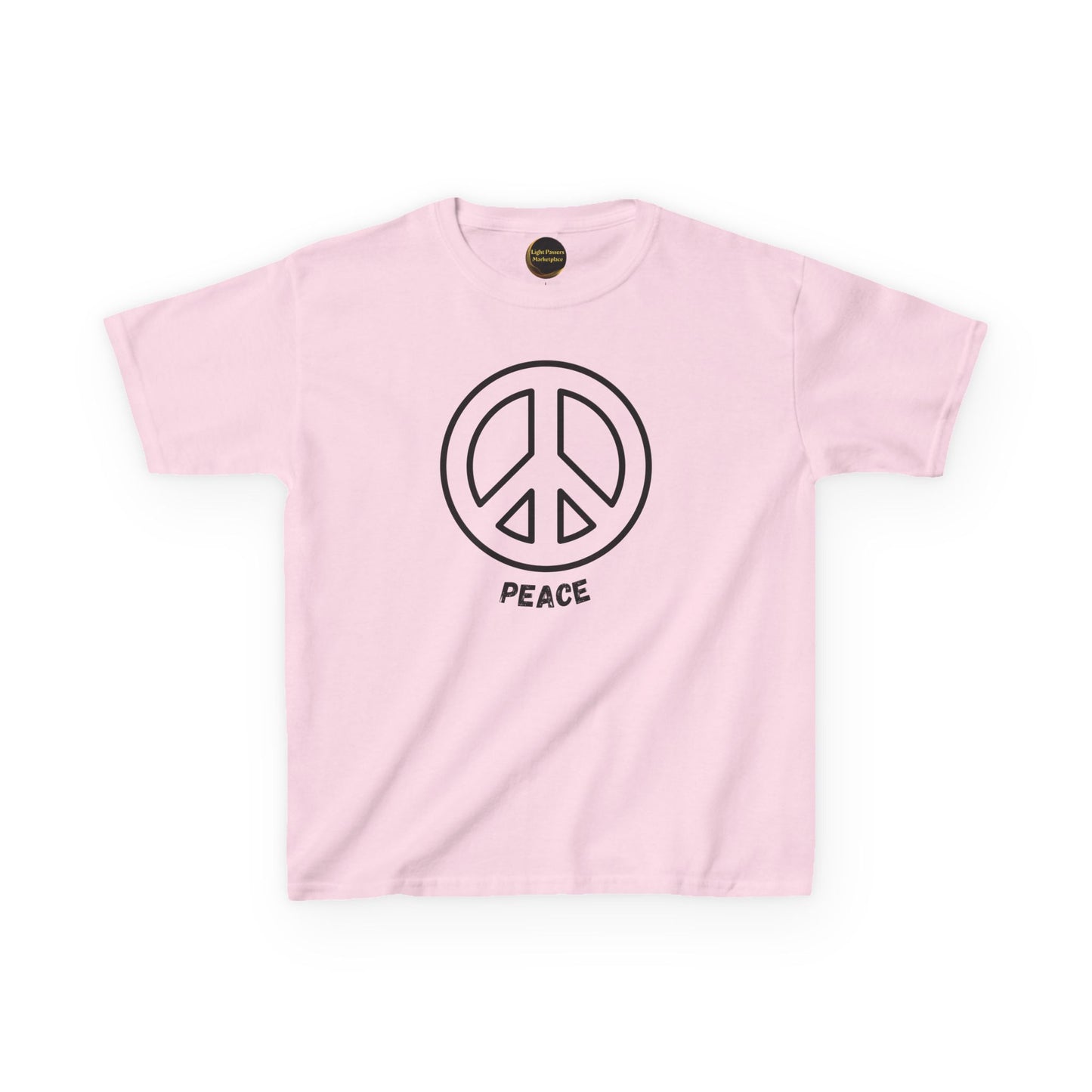 Youth/ Kids Black or white Peace Symbol T-Shirt
