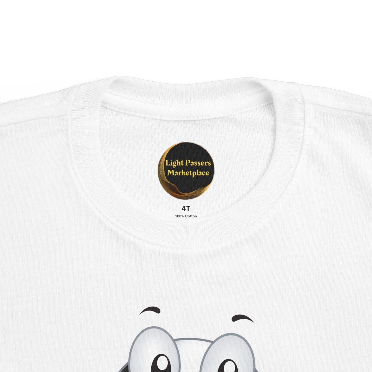 Toddler Soccer Ball Guy Tee — "Go Team Go" Kids