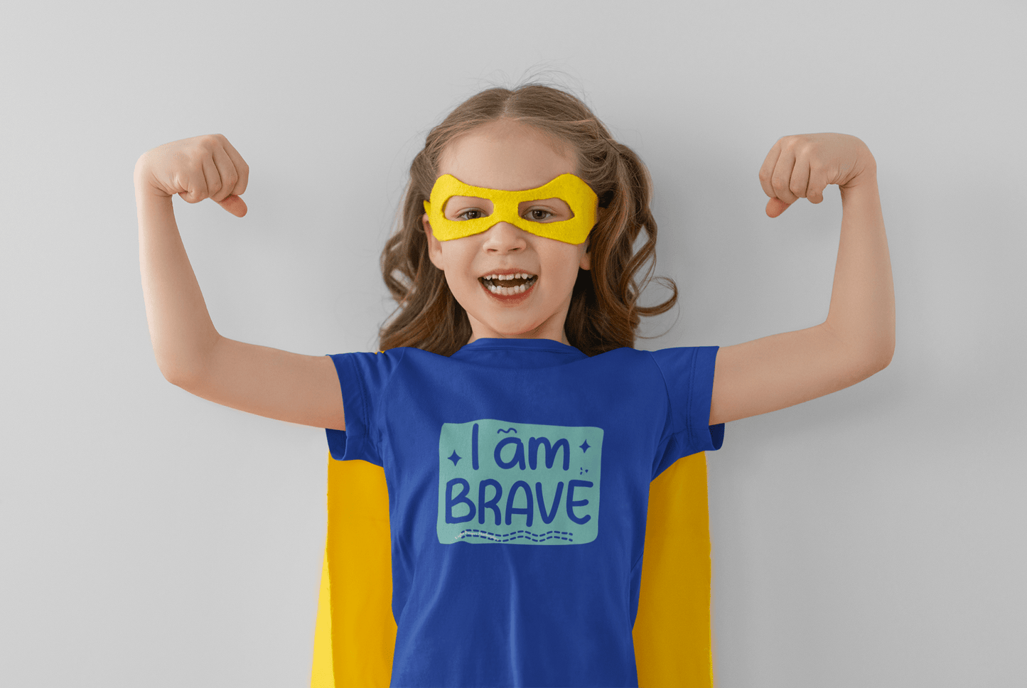 Love and Peace-I am Brave Inspirational Youth T-Shirt, designed to empower with positive messages, featuring smooth fabric and durable construction for everyday wear.