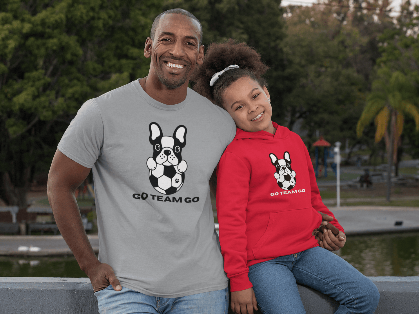 Teams Soccer Dog Go Team Go Toddler Hooded Sweatshirt