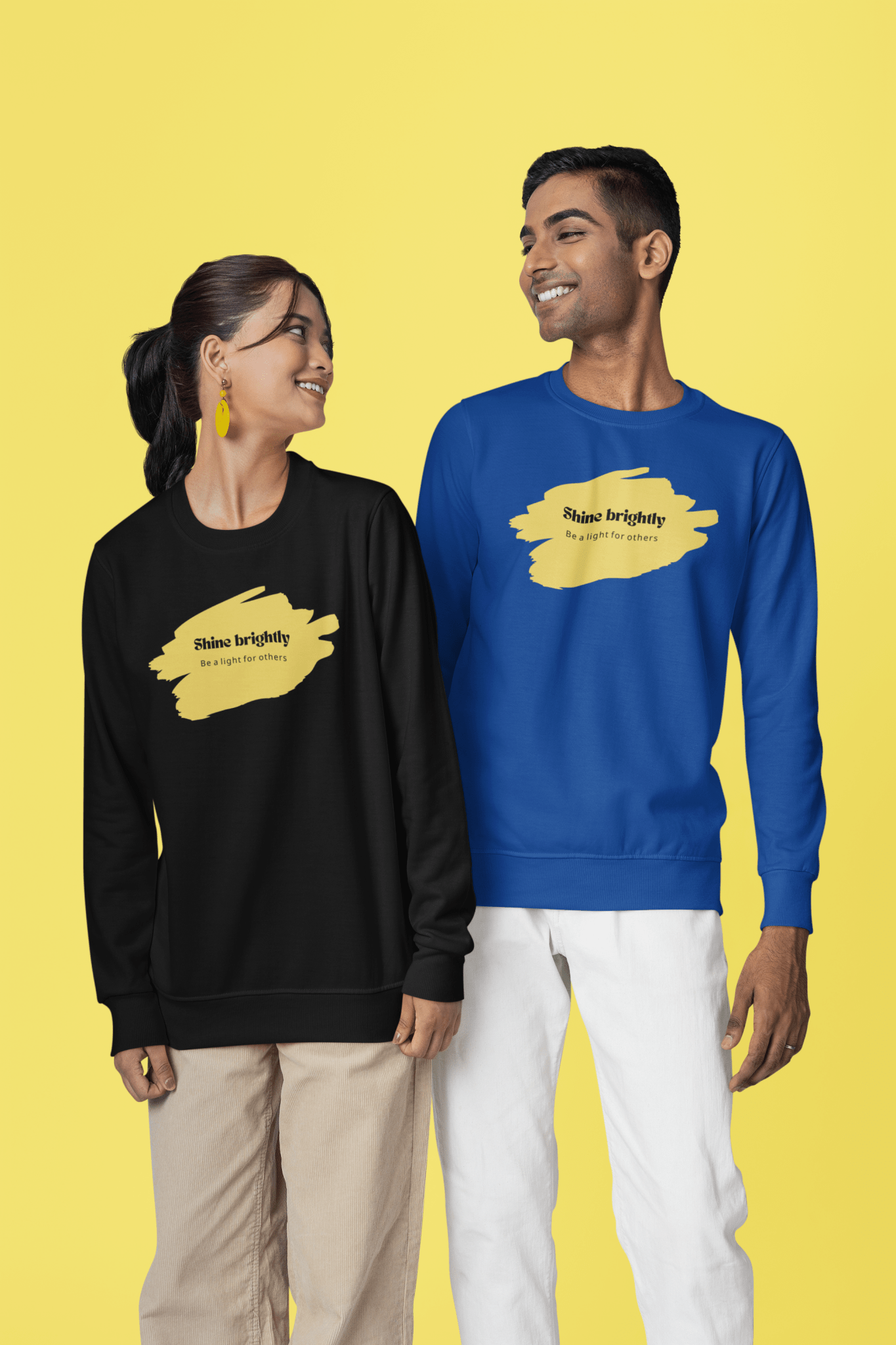 The Light Inspirational Crewneck Sweatshirt - Shine Brightly and Be the Light for Others