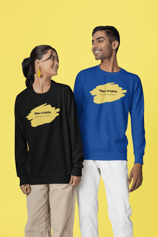 The Light Inspirational Crewneck Sweatshirt - Shine Brightly and Be the Light for Others