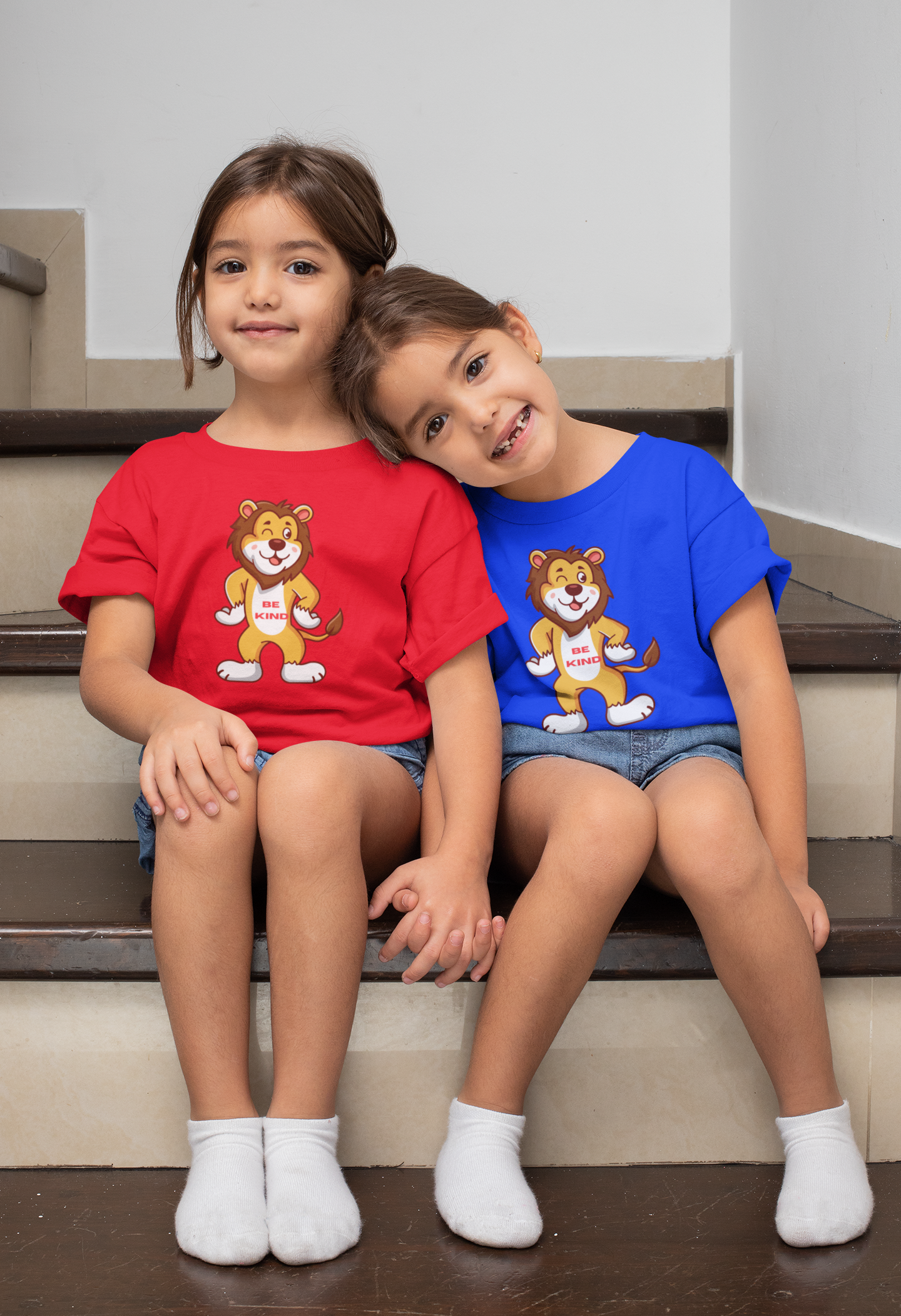 Toddler Tee — Cute Lion “Be Kind” Graphic Kids Shirt