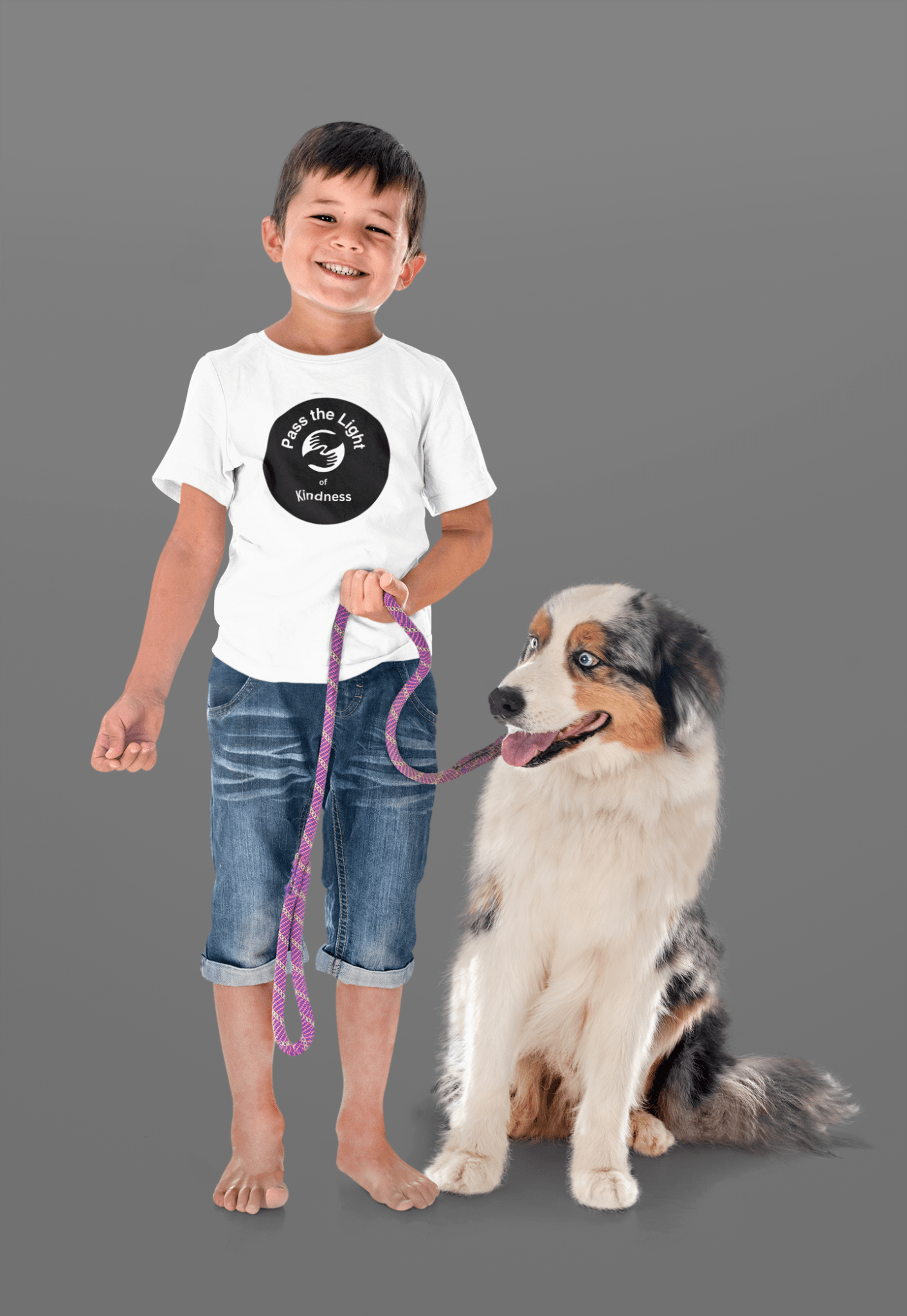 Youth T-shirt Pass the Light of Kindness 2 hands Graphic