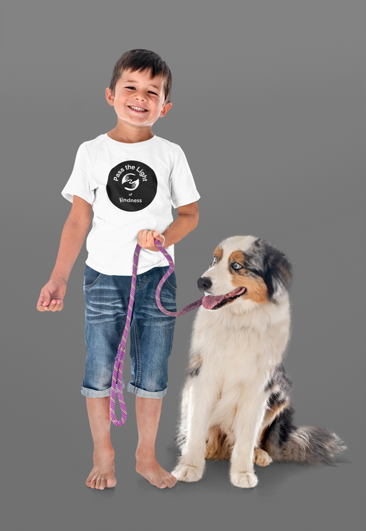 Youth T-shirt Pass the Light of Kindness 2 hands Graphic